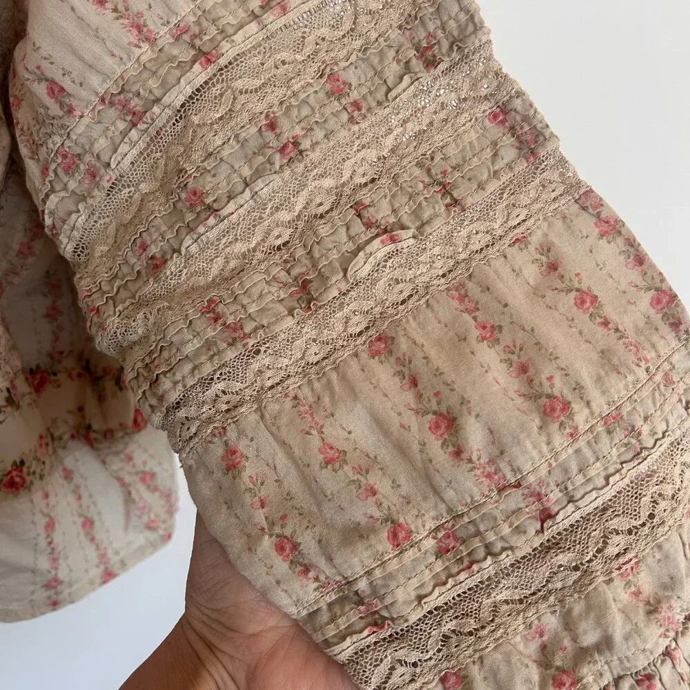 Magnolia Pearl Rsalā Floral Cotton Top Size: O/S - Picture 15 of 16
